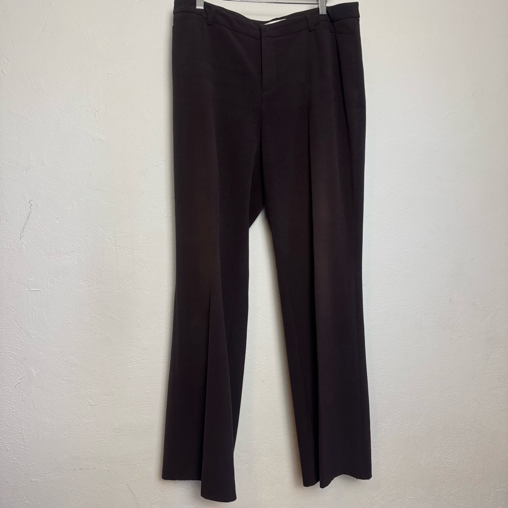 Coldwater Creek Dark Brown Chocolate‎ Wide Leg Trousers